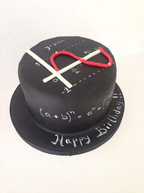 Chart sugarpaste cake for math lovers Maths Cake Design, Math Cake Ideas Birthday, Physics Cake, Math Cake, Cake Ideas For Teens, Math Hat, Birthday Cake Ideas For Teens, Sugarpaste Cake, Birthday Breakfast For Husband