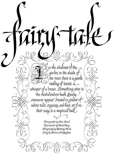 Fairy tale font Typography Cursive, Script Cursive, English Calligraphy, Fonts Lettering, How To Write Calligraphy, Calligraphy Alphabet, Illuminated Letters, Creative Fonts, Calligraphy Letters