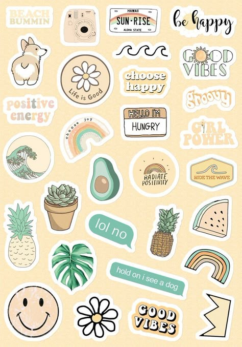 Plakat Design Inspiration, Girls Stickers, Penanda Buku, طابع بريدي, Preppy Stickers, Cute Laptop Stickers, Tumblr Stickers, Stickers Cool, Stickers Aesthetic