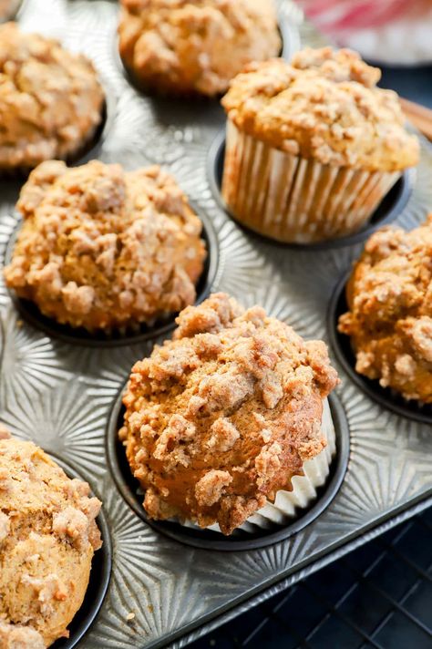 Pumpkin Banana Muffins are the perfect fall breakfast. These cozy treats combine two favorite flavors in one moist, delicious package. Quick and easy - they're the ideal way to use up ripe bananas and leftover pumpkin. Banana Pumpkin Muffins, Use Up Ripe Bananas, Pumpkin Banana Muffins, Leftover Pumpkin, Banana Cupcakes, Pumpkin Banana, Fall Breakfast, Ripe Bananas, Pumpkin Muffins