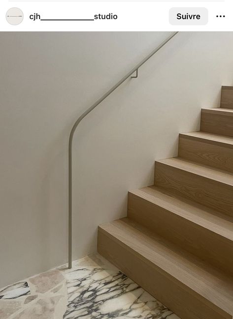 Minimal Staircase, Minimal Stairs, Stairs To Heaven, Staircase Interior Design, Bedside Table Design, Stair Handrail, Staircase Railings, Interior Stairs, Minimalism Interior