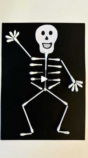 15K views · 12K reactions | Q-tip Skeleton Craft 💀💀

Follow @artsandcrafts4kids for more deas! 🌟
.
.
.
#sensoryactivities #artsandcrafts #diyartsandcrafts #activitiesforkids #kidsactivities #earlychildhoodeducation #playlearningideas #halloween #skeleton | Mel  |  Early Childhood Educator Qtip Skeleton Craft, Q Tip Skeleton Craft, Qtip Skeleton, Halloween Skeleton Craft, Q Tip Skeleton, Skeleton Craft, Andrew Gold, Spooky Scary Skeletons, Early Childhood Educator