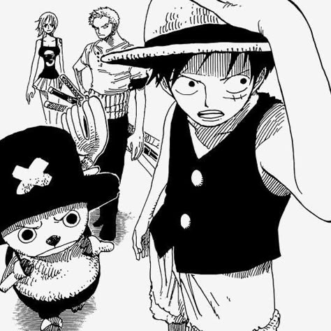 Monkey D Luffy Manga, Luffy's Crew, رورونوا زورو, One Piece Crew, 흑백 그림, Nami One Piece, One Piece Drawing, One Piece Pictures, Manga Anime One Piece