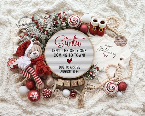 Digital Baby Announcement, Christmas Baby Announcement, December Baby, Christmas Pregnancy Announcement, Christmas Pregnancy, Holiday Baby, Baby Reveal, Pregnancy Reveals, Christmas Baby