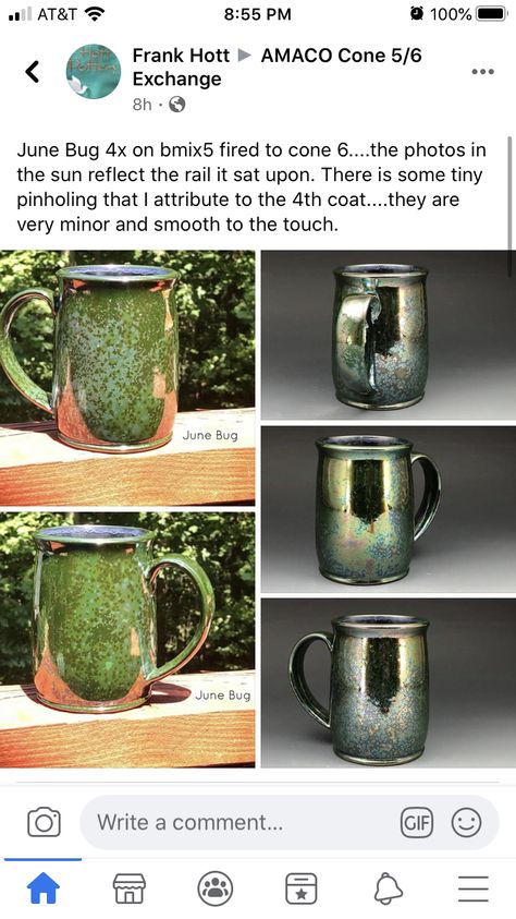 June bug. Amaco June Bug Glaze, June Bug Glaze Combinations, June Bug Glaze, Pottery Knowledge, Glaze Combinations For Pottery, Amaco Glaze Layering, Spectrum Glazes, Glazing Pottery, Glaze Techniques