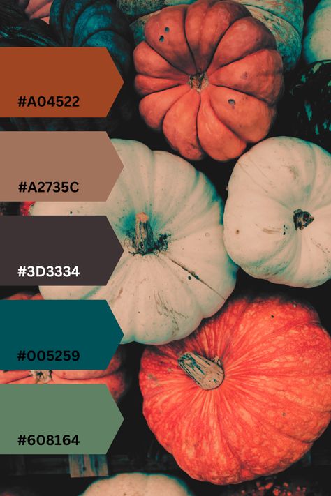 #colorpalette #palette #color #colorscheme #colorswatch #colourpalette #colorinspiration #inspiration #graphicdesign #branding #design #hexcode Fun Fall Color Palette, Moody Rainbow Color Palette, Jasper Color Palette, Fall 2025 Color Trends, Halloween Colors Palette, Van Gogh Color Palette, Desert Sunset Color Palette, Color Pallets Aesthetic, November Color Palette