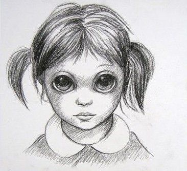 Prop Drawing, Big Eyes Margaret Keane, Keane Big Eyes, Big Eyes Paintings, Margaret Keane, Eye Sketch, Big Eyes Art, Art Drawings Sketches Creative, Shangri La