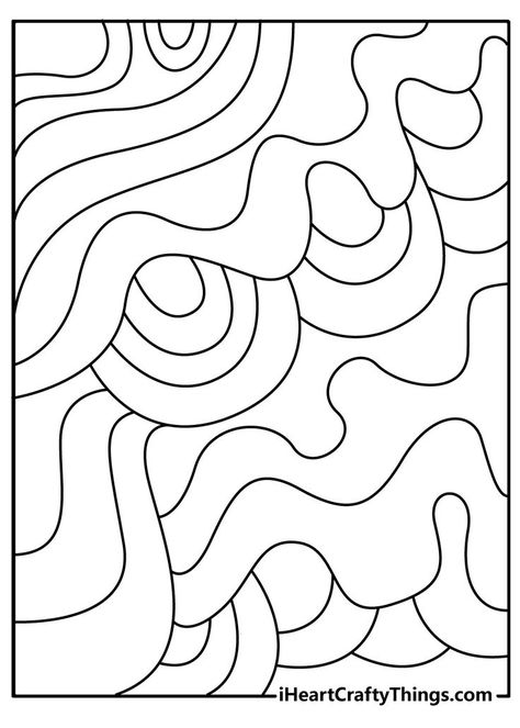 Trippy Coloring Pages, Aesthetic Colouring Pages Printable, Classe D'art, Ipad Drawing, Shark Coloring Pages, Cute Easy Doodles, صفحات التلوين, Pattern Coloring Pages, Printable Adult Coloring Pages