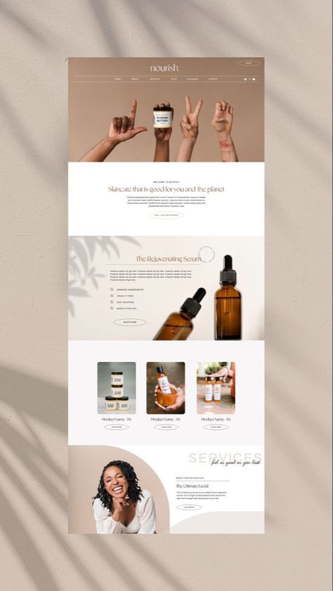 Candle Website, Desain Ux, Minimal Website Design, Luxury Website, Website Design Inspiration Layout, Showit Website Template, Ui Design Website, Theme Template, Instagram Branding