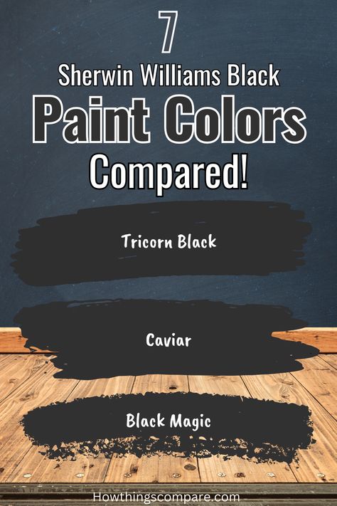 Black Exterior Door Paint Color, Best Outdoor Black Paint Color, Sherwin Williams Black Cabinets, Best Sherwin Williams Accent Wall Colors, Black Island Paint Colors, Black Paint For Bathroom Walls, Best Dark Paint Colors Sherwin Williams, Sherwin Williams Black Front Door, Graphite Sherwin Williams