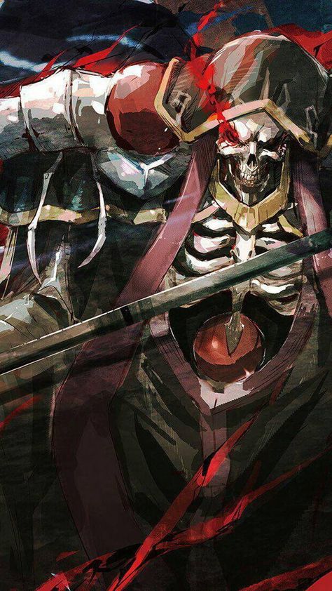 Ainz Ooal Gown ( Anime : Overlord ) Best Action Romance Anime, Ainz Ooal Gown, Black Chef, Ange Demon, Cool Anime Wallpapers, 판타지 아트, Animes Yandere, Fantasy Artwork, Dark Fantasy Art