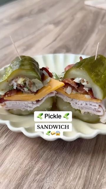 Recipes on Instagram: "Have you ever seen a pickle sandwich?! 🤯👀 Nothing beats the satisfying crunch of a pickle-packed sandwich 🥰🥒 #pickles #sandwich #viral #recipes" Pickle Sandwich Recipes, Pickles Sandwich, Pickle Sandwich, Sandwich Pickles, Viral Recipes, Sweet Snacks Recipes, Snacks Recipes, Pickling Recipes, Sandwich Recipes