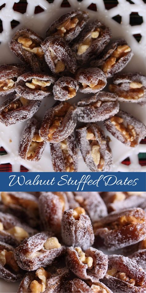 Stuffed Dates, Mini Appetizers, Snack Prep, Date Recipes, Food Favorites, Food Group, Great Desserts, Christmas Parties, Foodie Recipes