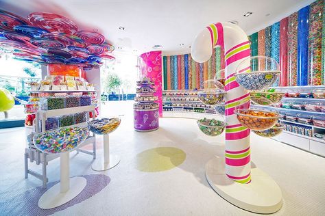 The Best Candy Stores in the World: 11 Beautifully Designed Candy Shops | Architectural Digest Candy Store Design, Candy Store Display, Boutique Patisserie, Candy Room, Vitrine Design, Chocolate Stores, Chocolate Shop, Best Candy, Plywood Furniture