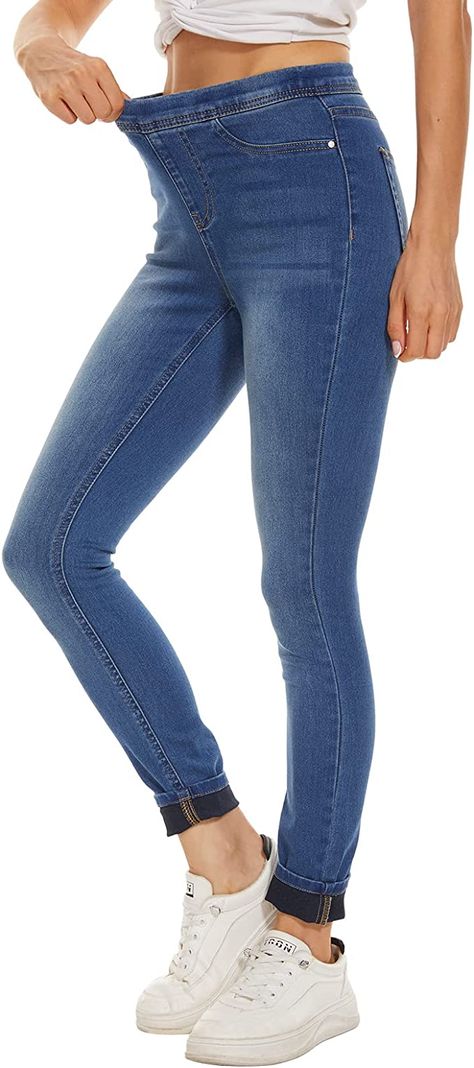 Jeggings Outfit Summer Casual, Denim Jeggings Outfit, Denim Jeggings For Women, Jeggings Outfit, Jeggings For Women, Travel Jeans, High Waist Jeggings, Elastic Jeans, Jeans Store