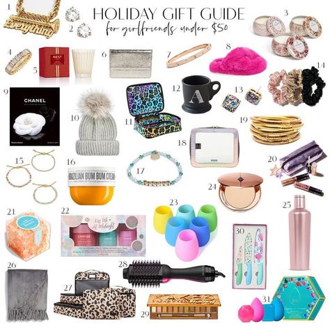 Holiday Gift Guide for Girlfriends - Style Duplicated  gift guides, girlfriends gift guide, gifts under $50, Christmas gift ideas, girls gift ideas Gift For Girl Bestie, Christmas Gift Ideas Girlfriend, Girlfriend Gifts Ideas, Girls Gift Exchange, Favorite Things Party Gift Ideas, Girlfriends Style, Christmas Gift Ideas For Girlfriend, Nest Holiday Candle, Favorite Things Gift Exchange