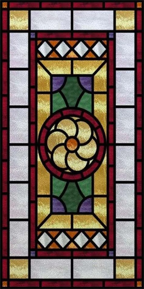 Stained Glass Ideas Window, Lead Came Stained Glass Patterns, Stained Glass Window Patterns, Antique Stained Glass Windows, Tiffany Glass Art, زجاج ملون, Door Sticker, Wine Glass Art, Glass Art Projects