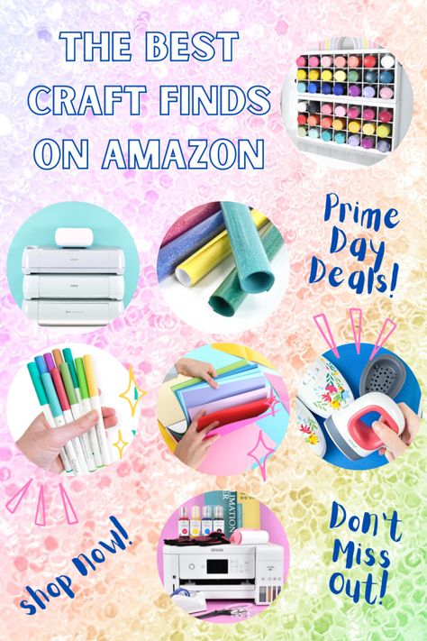 The Best Craft Supplies on Amazon for Makers & Artists Craft Room Shelves, Free Craft Supplies, Get Free Stuff Online, Best Amazon Finds, Htv Projects, Wholesale Craft Supplies, Prime Day Deals, Craft Desk, Learning Websites