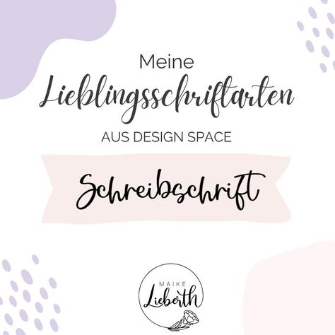 Cricut Plotter | DIY | Procreate | Es gibt so unfassbar viele Schriftarten zum Schneiden. Aber hier kommen meine Lieblinge. Meine Leidenschaft zum Handlettering hilft mir… | Instagram Cricut Joy, In Design, Design Space, Cricut Design, E-book, Cricut, On Instagram, Instagram, Design