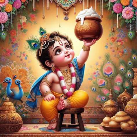 Happy Janmashtami Image, Little Kanha Ji Images, Cartoons Krishna, Bhagwat Geeta, Krishna Tattoo, Canvas Art Painting Abstract, Shri Ganesh Images, Happy Ganesh Chaturthi Images, Krishna Drawing