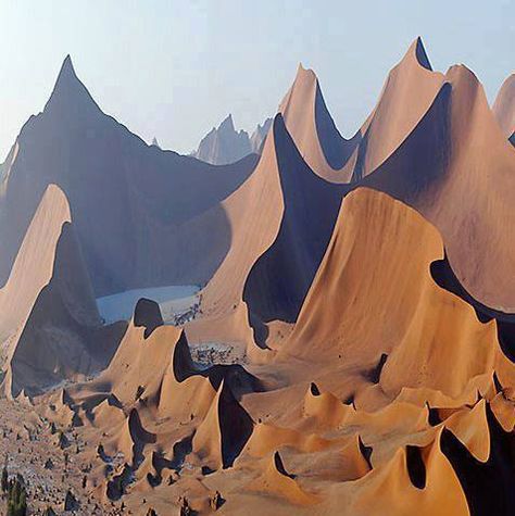 Red sands of Namibia, Africa Matka Natura, Belle Nature, Breathtaking Places, In The Desert, Sand Dunes, Land Art, Places Around The World, The Desert, Amazing Nature