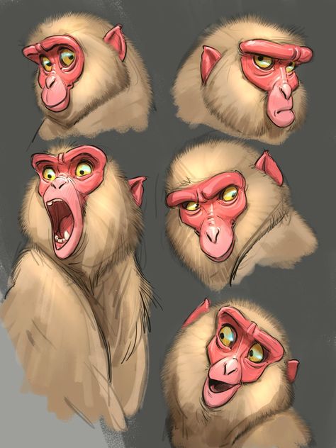 The Art of Aaron Blaise ★ Find more at http://www.pinterest.com/competing/ Monkey Art Illustration, Monkey Sketch, Aaron Blaise, Character Design Cartoon, Monkey 3, Monkey Art, Character Sketches, Animal Sketches, Character Design Animation