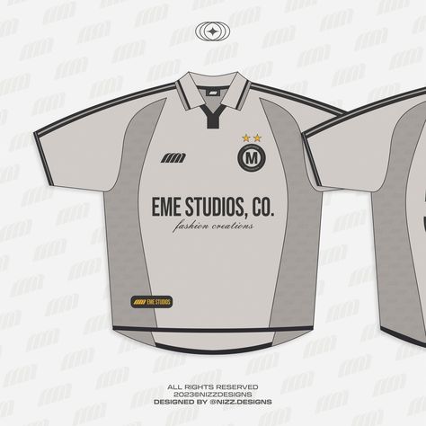 Football Jersey Concept Design for @emestudios_ Ⓜ️ Support is so appreciated ❤️ #emestudios #clothingbrand #footballjersey #clothingdesign Diy Soccer Jersey, Football Jersey Mockup, Design Baju Jersey, Jersey Concept Design, Jersey Design Football, Jersey Design Ideas, Football Jersey Design, Desain Merek, Jersey Mockup