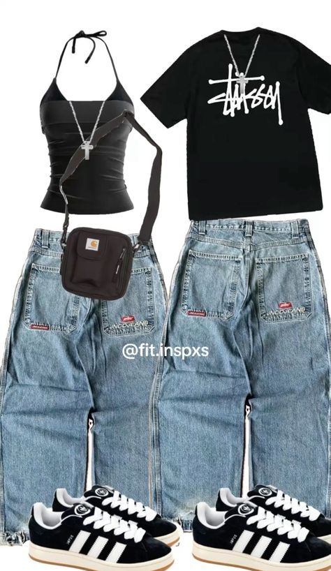 Boyfriends Clothes Aesthetic, Couple Fits Streetwear, Couple Outfits Streetwear, Street Style Outfits Casual, Style Année 90, Matching Outfits Best Friend, Cute Couple Outfits, Outfit Inspo Casual, Trendy Outfits For Teens