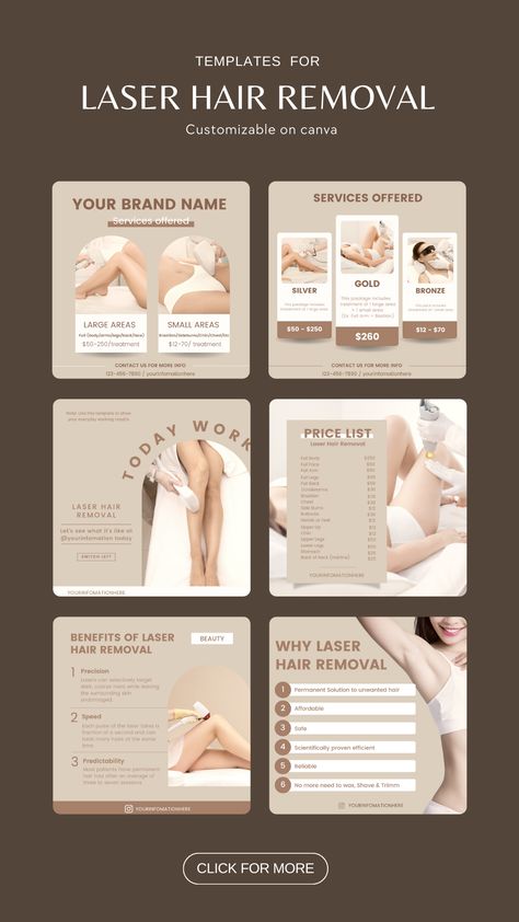 Laser Clinic Social Media Design, Laser Hair Removal Instagram Post, Laser Hair Removal Pictures, Laser Hair Removal Marketing Ideas, Laser Hair Removal Post, Hair Removal Ads, Laser Hair Removal Marketing, Promotion Aesthetic, Laser Photography