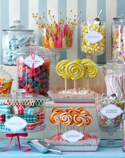 definitely having a candy bar at the reception :) Ny Party, Ashley Cooper, Buffet Dessert, Candy Display, Candy Station, Candy Theme, Dessert Buffet, Candy Table, Cute Candy