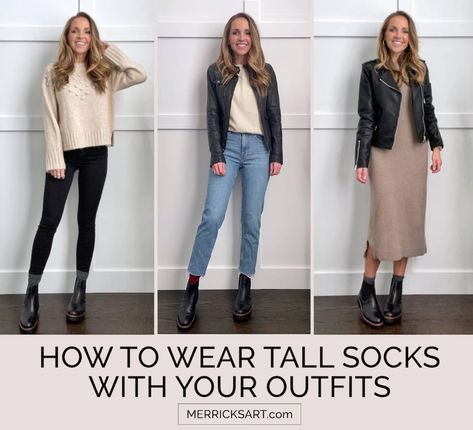 How To Style Blundstone Boots, Outfits With Socks, Socks Over Leggings Outfit, Socks Over Leggings, Crew Socks Outfit, Sock Boots Outfit, Winter Style Guide, Socks Outfit, Fall Boots Outfit