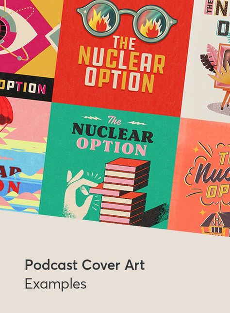 30 Creative Examples of Podcast Cover Art & Branding. Just like any other business or product, a podcast’s branding is equally important to attracting and growing your target audience. When searching through the plethora of podcast shows on iTunes, Google, or even social media, remember that your podcast cover art serves as a first impression to potential listeners. #vintage #retro #classic #creative #inspiration #artwork #webdesign #illustration #graphic #designer Creative Mindset, Podcast Advertising, Creative Podcast, Podcast Cover Art, Art Branding, Podcast Cover, Design Podcast, Business Podcasts, Cover Art Design