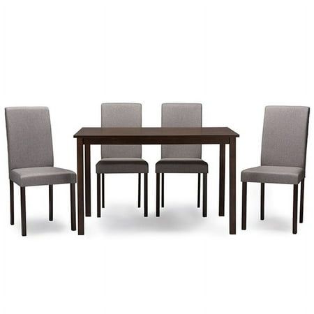 This piece was designed to go with many dcor settings and a great addition to any space. Features : Finish: Espresso and Gray Style: Contemporary Material: Wood Specifications : Recommended Location : Indoor Recommended Room : Dining Room Color: Brown. Glass Dining Room Sets, Black Dining Room Sets, Black Dining Room, Dining Room Colors, Counter Height Dining Table, Rattan Dining Chairs, 7 Piece Dining Set, 5 Piece Dining Set, Room Color