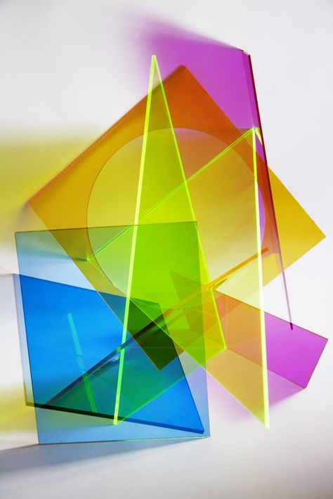 Colored Plexiglass, Project Abstract, Abstract Art Images, Acrylic Vase, Retail Signage, Centre Pompidou, Quirky Art, Exhibition Display, Collaborative Art