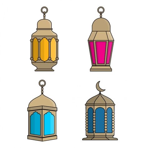 Islamic Lamp, Ramadan Lanterns, Lamp Vector, Lantern Drawing, Islamic Lantern, About Ramadan, Ramadan Lantern, Premium Vector, Ramadan