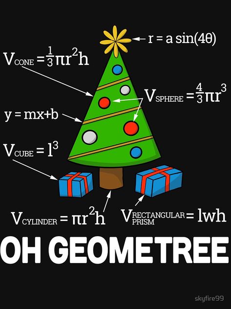 "Math Geometry Christmas Tree Geometree" T-shirt for Sale by skyfire99 | Redbubble | geometry t-shirts - math t-shirts - teacher t-shirts Math Door Decorations, Tapestry Funny, Teacher Wall, Door Decorations Classroom Christmas, Teacher T Shirts, Math Shirts, Funny Math, Christmas Math, Math About Me