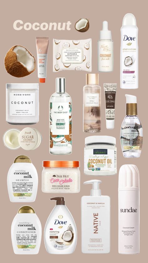 Best Body Care Products, Coconut Smelling Products, Coco Perfume, Coconut Perfume, Gross Things, Body Hygiene, Basic Skin Care Routine, Shower Skin Care, Perfect Skin Care Routine