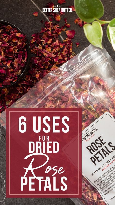 How To Use Dried Rose Petals, Things To Do With Dried Rose Petals, What To Do With Dried Rose Petals, Dried Rose Petals Ideas Crafts, What To Do With Dry Roses Ideas, Rose Petals Craft, Rose Petal Uses, Orchard Ideas, Homemade Rose Water