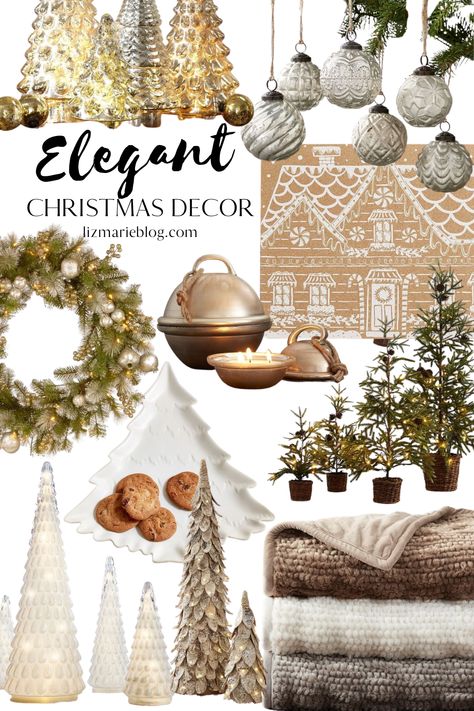 Mountain Modern Christmas Decor, Upscale Christmas Decor, Glam Christmas Decor Ideas, Rustic Glam Christmas Decor, Seasons Decorations, Elegant Christmas Decor Ideas, Rustic Glam Christmas, Luxury Christmas Decor, Elegant Holiday Decor