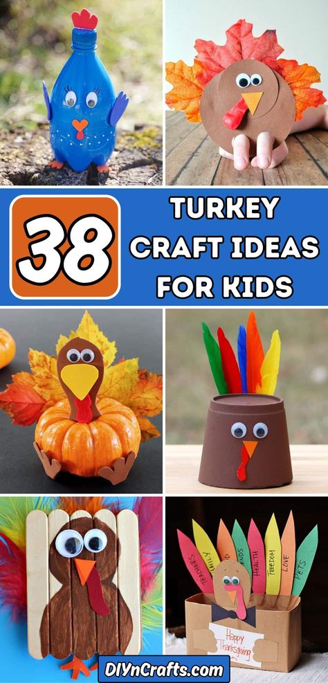 38 Turkey Craft Ideas for Kids Feathered Headbands, Handprint Turkeys, Turkey Crafts For Kids, Paper Plate Turkey, Turkey Handprint Craft, Paper Turkey, Themed Centerpieces, Thanksgiving Turkey Craft, Turkey Handprint