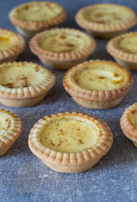 Home Baking Recipes, Custard Tarts Recipe, Traditional Baking, Custard Tarts, Milk Tart, Baked Custard, Recipes For The Whole Family, Custard Powder, Toffee Pudding