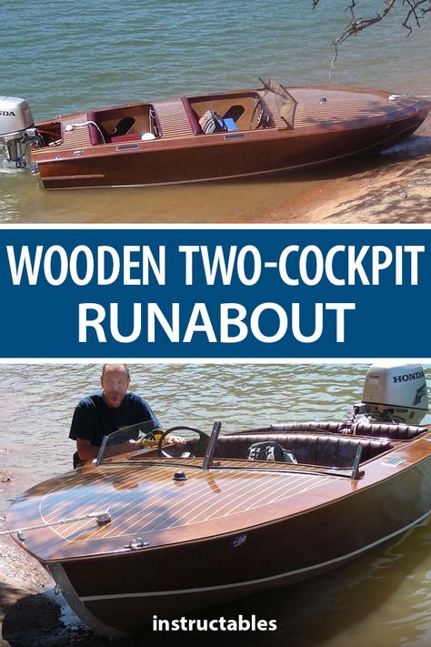 Wooden Boat Kits, Wooden Speed Boats, Wood Boat Building, Wooden Model Boats, Runabout Boat, Wood Boat Plans, Plywood Boat Plans, Boat Restoration, Workshop Plans