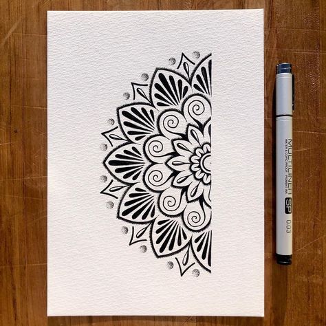 Mike Pethig on Instagram: “Back into a halfling today.” Mandala Book, Doddle Art, Easy Mandala Drawing, Boho Art Drawings, Mandela Art, Mandala Art Therapy, Pen Art Drawings, Simple Mandala, Mandala Design Pattern