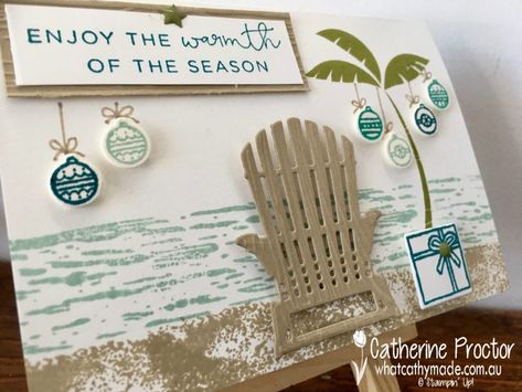 Hawaiian Christmas Cards, Beachy Christmas Cards, Beach Christmas Cards, Tropical Christmas Cards, Beach Christmas Card, Christmas Cards 2017, Stamped Christmas Cards, Beachy Christmas, Christmas Week