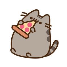 Pusheen Stickers, Kawaii Cat Drawing, Pusheen Cute, Koci Humor, Pizza Cat, Cute Funny Cartoons, Pusheen Cat, Stickers Kawaii, Cute Doodles Drawings