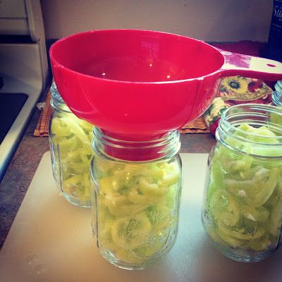 After 2 batches, I found the way I prefer to can banana pepper rings so they have a nice crunch to them (the first batch I tried were way to... Pepper Rings Canning, Cooking Lentils, Canning Hot Peppers, Canning Banana Peppers, Recipes With Banana Peppers, Banana Pepper Rings, Sweet Banana Peppers, Canning Peppers, Hot Banana Peppers