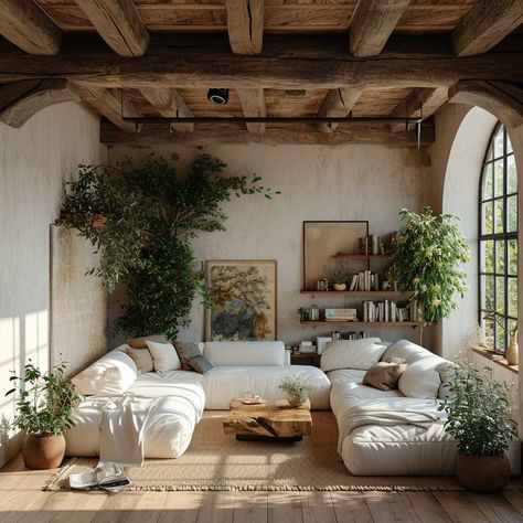 20+ Natural Living Room Inspirations for a Cozy and Earthy Feel • 333+ Images • [ArtFacade] Cozy Earthy Home Decor, Natural Living Room Ideas, Italian Style Home, Mediterranean Living Room, Inspiring Lifestyle, Italian Living Room, Earthy Living Room, Mha Dr, Earthy Home Decor