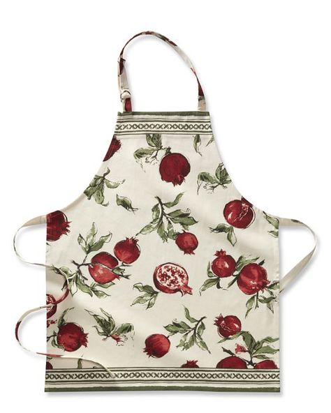 Williams Sonoma Pomegranate Apron Apron Aesthetic, Williams Sonoma Kitchen, Pomegranate Design, William Sonoma, Romantic Christmas, Kitchen Apron, Apron Designs, Kitchen Aprons, Williams Sonoma