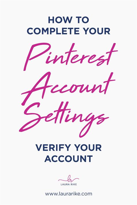 My Account Settings Pinterest, Profile Settings, Pinterest Tips, Pinterest Marketing Strategy, Pinterest For Business, Social Networking, Do It Right, Inbound Marketing, Pinterest Account