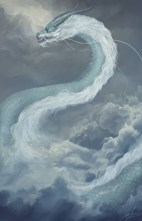 Asian Dragon Aesthetic, Sophia Code, Water Kingdom, Asian Dragons, Dragon Air, Dragon Flying, Elemental Dragons, Dragon Hunters, Painting Clouds